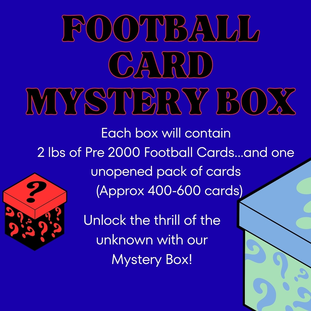 Football Card Mystery Box - Pre 2000 Cards - 2lbs Grouping.